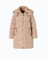 Daunenjacke aus wasserabweisendem technischem Gewebe - Beige | Pinko