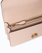 Mini Love Bag One crossbody bag in leather with jewel buckle - Pink | Pinko