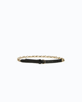Belt with chain insert, 1.5 cm - | Pinko