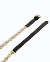 Belt with chain insert, 1.5 cm - | Pinko