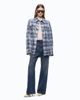 Overshirt mit Karomuster und Pailletten - | Pinko