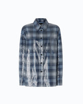 Overshirt mit Karomuster und Pailletten - | Pinko