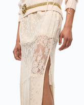 Lace pencil skirt - | Pinko