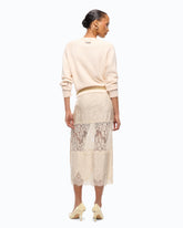 Lace pencil skirt - | Pinko