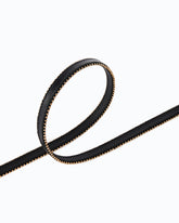Leather belt with mini studs, 1 cm - | Pinko