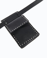 Texanischer Ledergürtel mit Taschen, 3 cm breit - | Pinko