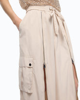 Palazzo-Hose mit Reißverschluss und Cargotaschen - | Pinko