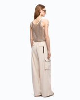Palazzo-Hose mit Reißverschluss und Cargotaschen - | Pinko
