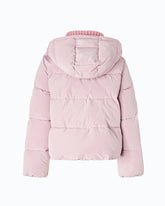 Flared pea coat in water-repellent technical canvas - Pink | Pinko