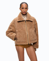Caban mit Shearlingoptik - | Pinko