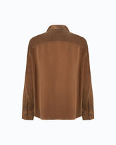 Shirt in peachskin-feel twill - | Pinko