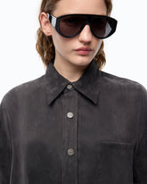 Shirt in peachskin-feel twill - | Pinko