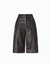 Bermudas aus Gewebe mit Vintage-Effekt - | Pinko