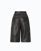 Bermudas aus Gewebe mit Vintage-Effekt - | Pinko