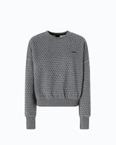 Fully rhinestoned fleece sweater - | Pinko