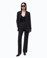 Trousers with pressed crease detail - Black | Pinko