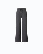 Fully rhinestoned fleece trousers - | Pinko