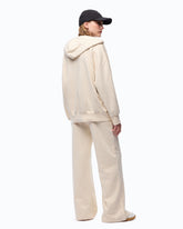 Fully rhinestoned hoodie with zip - | Pinko
