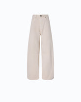 Barrel-fit bull denim jeans - Beige | Pinko