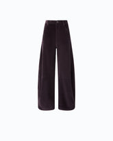 Barrel-fit corduroy trousers - Bordeaux | Pinko