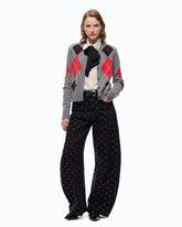 Barrel-fit trousers with studs - | Pinko