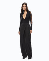 Bodysuit with sheer details - | Pinko