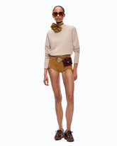 Wool and cashmere turtleneck sweater - Grey | Pinko