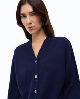 Wool and cashmere cardigan - Blue | Pinko