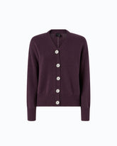 Wool and cashmere cardigan - Purple | Pinko