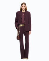 Plain-coloured palazzo trousers - | Pinko