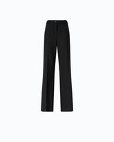 Tailored wool crêpe trousers - | Pinko