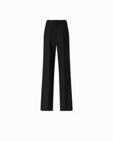 Tailored wool crêpe trousers - | Pinko