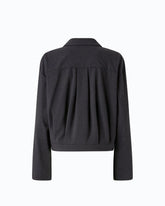 Relaxed-fit overshirt in full Milano-knit fabric - | Pinko