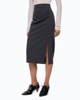 Full Milano knit pencil skirt - | Pinko