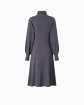 Wool-blend turtleneck midi dress - | Pinko