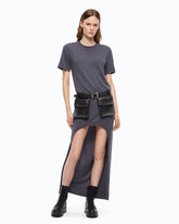 Wool-blend dress with longer back - | Pinko
