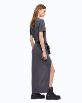 Wool-blend dress with longer back - | Pinko