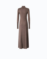 Long turtleneck dress in merino wool - | Pinko