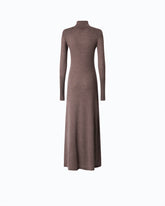 Long turtleneck dress in merino wool - | Pinko