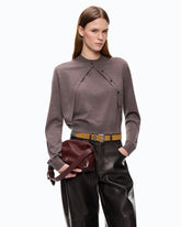Ärmelloser Pullover mit integriertem Cardigan - | Pinko