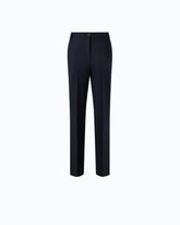 Stretch wool-blend cigarette trousers - | Pinko