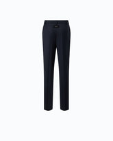Stretch wool-blend cigarette trousers - | Pinko
