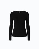 Ribbed sweater with lace - | Pinko