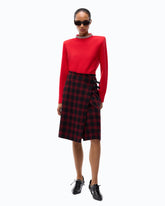 Wool-blend sweater with jewel collar - | Pinko