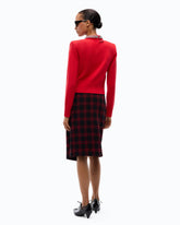 Wool-blend sweater with jewel collar - | Pinko