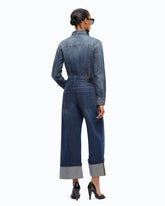 Denim shirt with fading - | Pinko