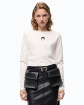Sweater with Love Birds logo - | Pinko