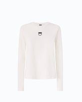 Sweater with Love Birds logo - | Pinko
