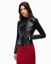 Hybrid biker jacket - | Pinko