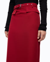 Pencil skirt with belt - | Pinko